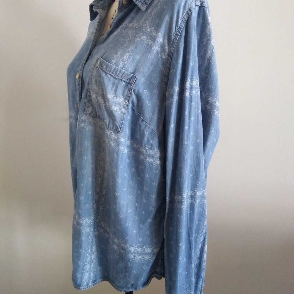 Maurices Blue Button Down Shirt